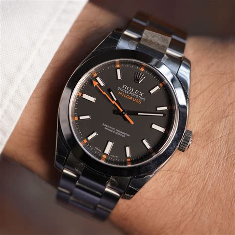 rolex milgauss nero opaco|rolex milgauss black dial.